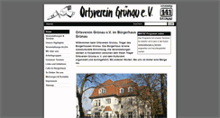 Desktop Screenshot of buergerhaus-gruenau.de